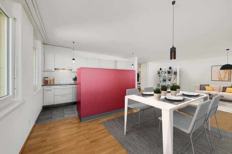 Grosszügige Wohnung mit sonnigem Gartensitzplatz (3)