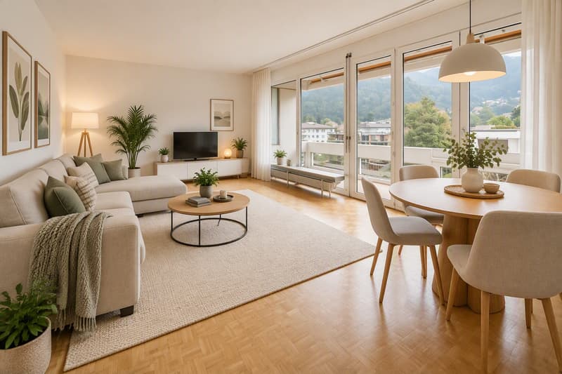 Ampi spazi e vista aperta sui castelli di Bellinzona (1)