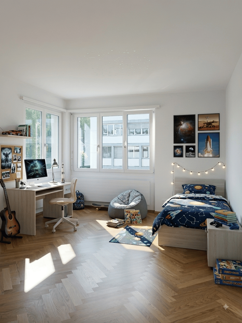 Moderne 3.5 Zi Wohnung im 3.OG, nah am Rotsee und dem Zentrum (5)