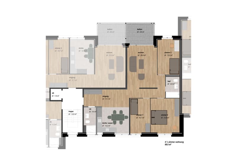 Gemütliche Wohnung im Zentrum von Root (9)