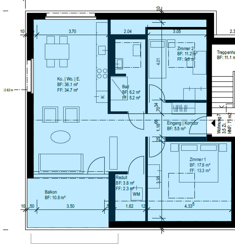 Nouvel appartement attique 3.5 pièces à louer (n° 7 à droite) (8)