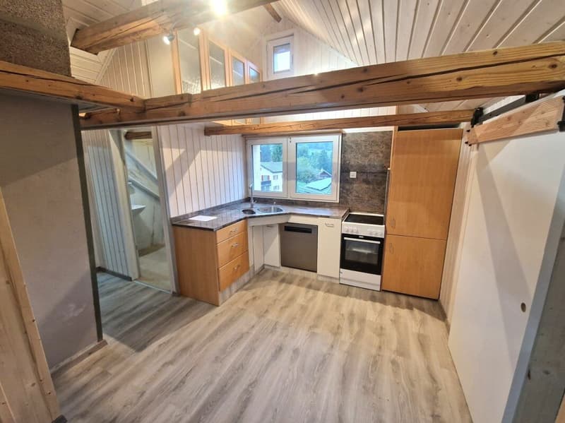 Helle, frisch renovierte 3.5-Zimmer-Dachwohnung mit Cheminée (6)