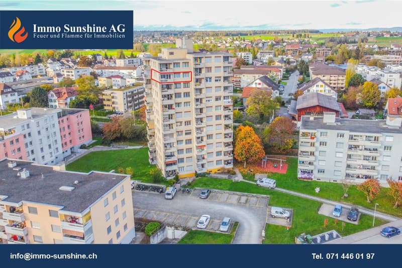 2.5-Zimmer-Wohnung mit herrlicher Aussicht auf die Stadt Amriswil (1)