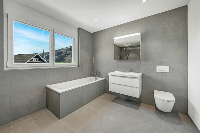 Modern semi-detached house in a green area with a view of Säntis - ready for occupancy (13)