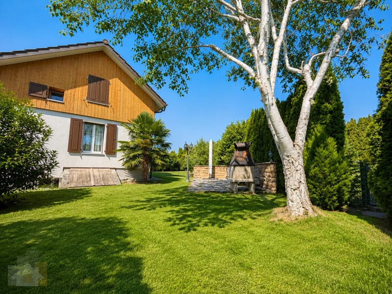 Garten mit Grillstelle
