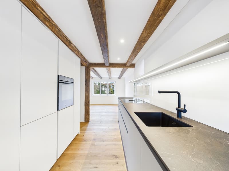 Charme und Moderne - Totalsaniertes Flarzhaus mit lauschigem Sitzplatz im Herzen von Dürnten (1)