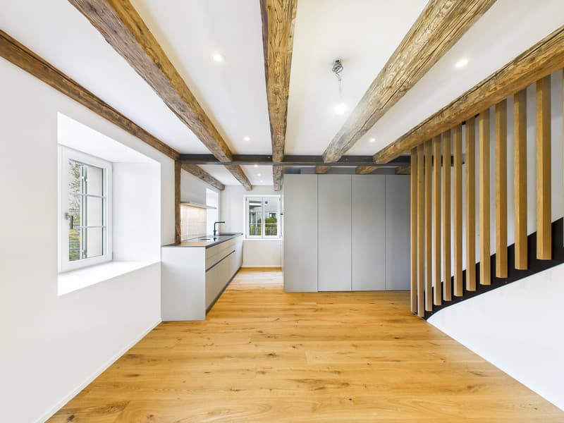 Charme et Modernité - Flarzhaus Totally Rénové avec Jardin Idyllique et Terrasse sur le Toit au Cœur de Dürnten (3)