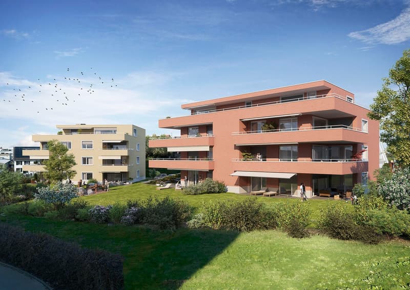 NEUBAU: 3.5-Zimmer Erdgeschosswohnung mit 170qm Landanteil!