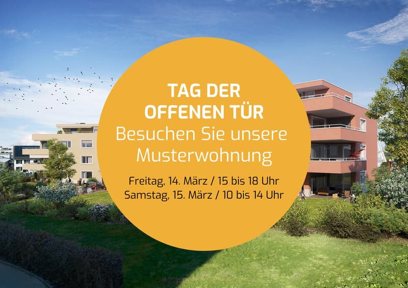 NEUBAU: 1.5-Zimmer Wohnung im 2. Obergeschoss