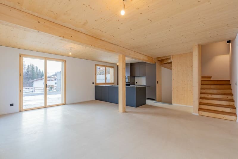5.5-Zimmer-Doppeleinfamilienhaus als hochwertiger Erstwohnsitz (3C) in Davos Wiesen (1)