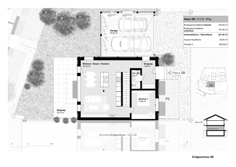 5.5-Zimmer-Doppeleinfamilienhaus als hochwertiger Erstwohnsitz (2B) in Davos Wiesen (11)