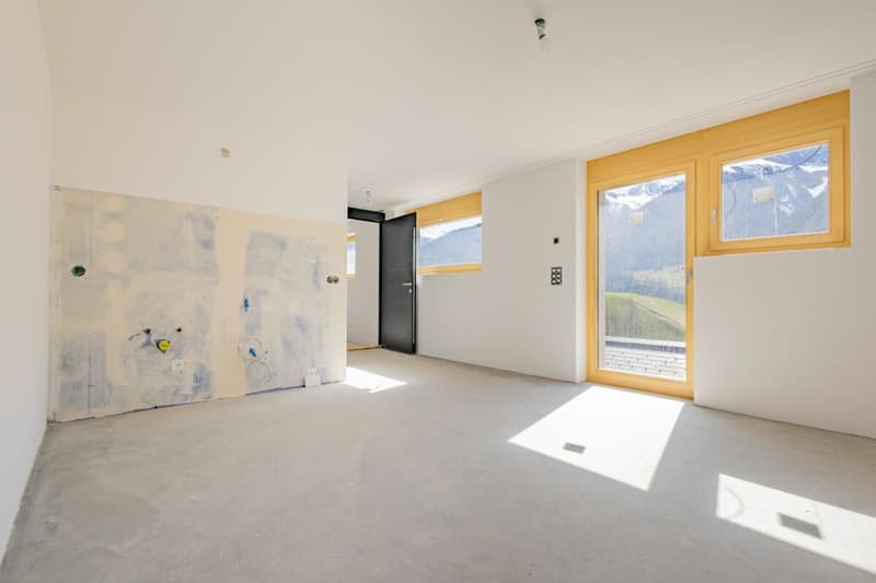 Helles Neubau-Studio mit Terrasse in Davos Wiesen (3)