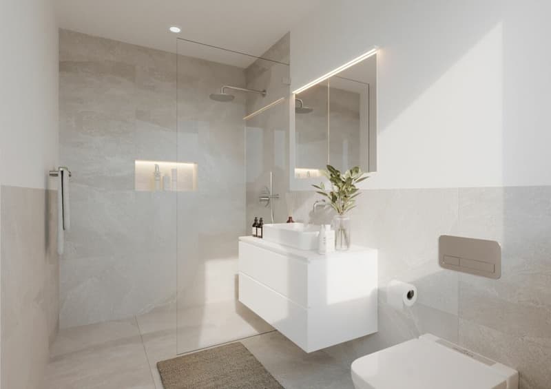 Badezimmer Attikawohnung
