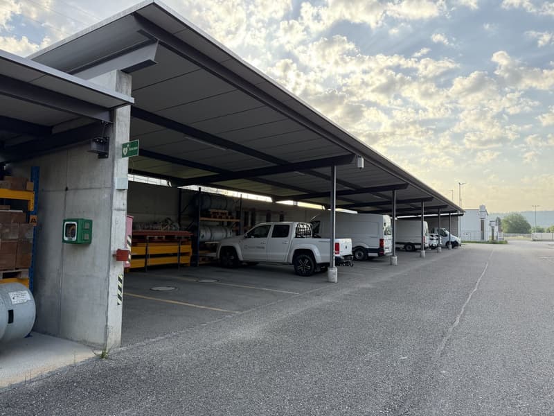 Büroräume mit 250m², Lagerhallen mit 215m2 zuzüglich Aussenflächen und Parkplätze (7)