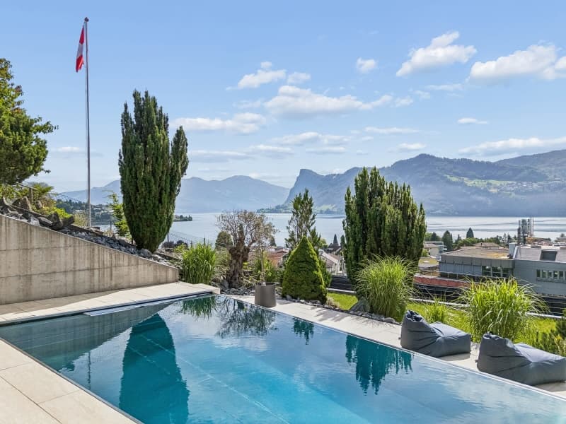 Pool mit fantastischer Seesicht