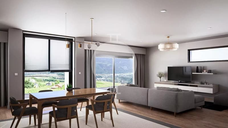 À vendre ? Spacieux appartement de 179 m² avec vue panoramique ? Valençon, commune de Lens (VS) (3)