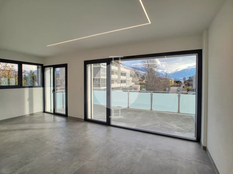 Superbe villa contemporaine et mitoyenne dans le village de Grimisuat (5)