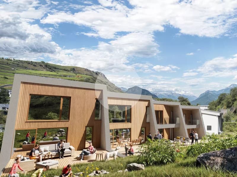 Opportunité rare : villa mitoyenne neuve à vendre au centre-ville de Sion (1)