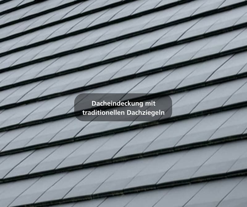 Roof with traditional tiles