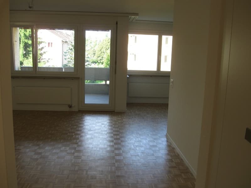 Balkon mit Abendsonne, moderne Küche offen zu Wohnzimmer (4)