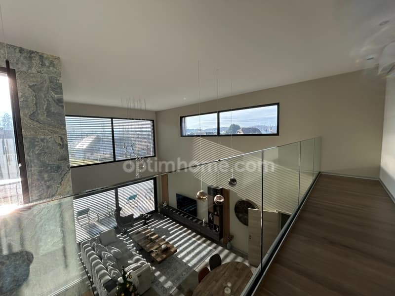 BETTENDORF, 2min de HIRSINGUE, Villa d'architecte, 222m² habitable (5)