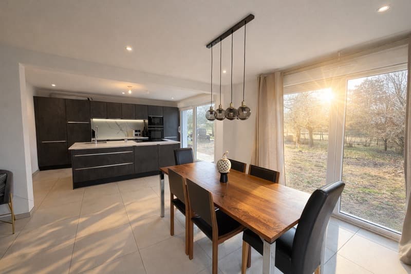 FRONTIÈRE SUISSE - VILLA CONTEMPORAINE 2024 DE STANDING - (2)