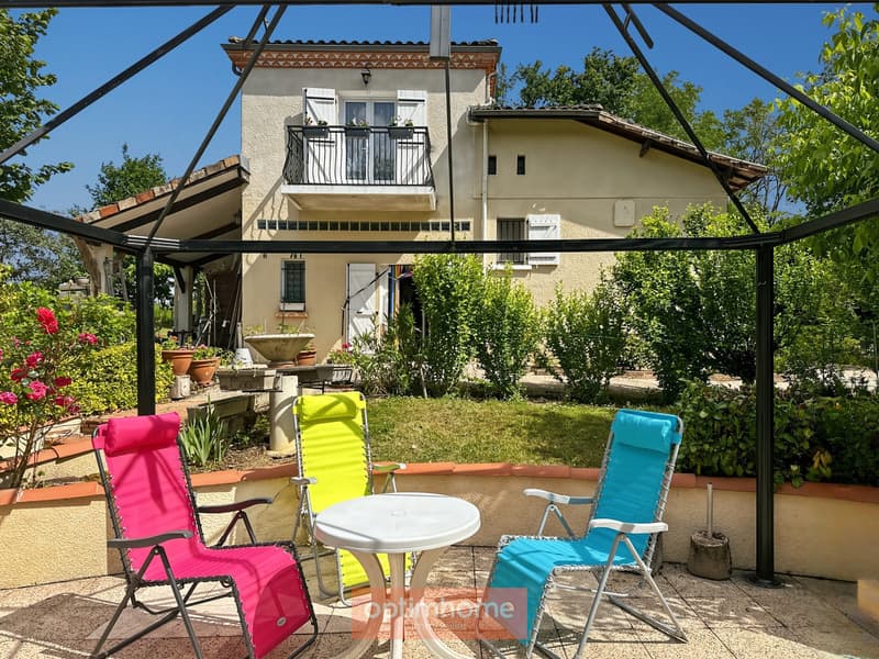 Villa T4 avec piscine couverte, jardin clos autour pour environ 1800 (2)