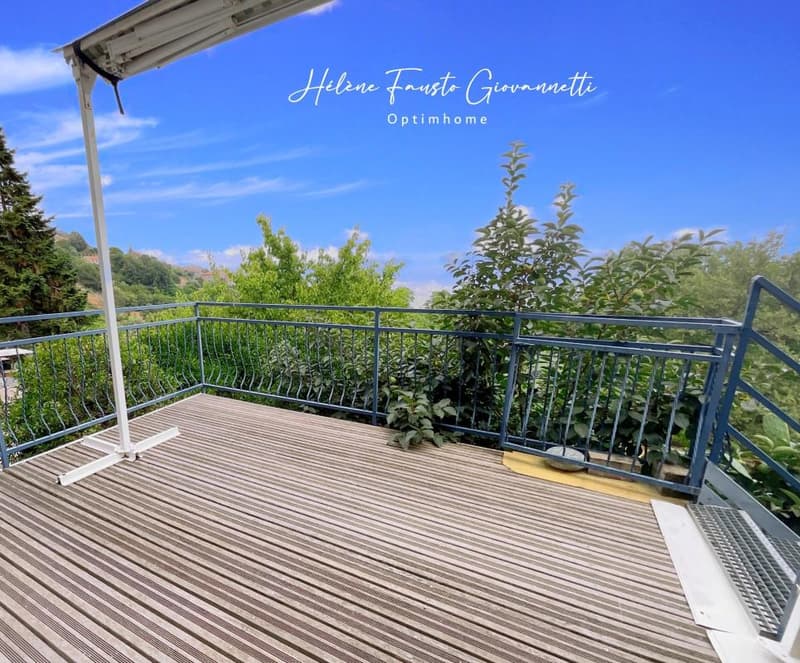 Appartement 3 pièces avec jardin privatif, terrasse vue montagne et (2)