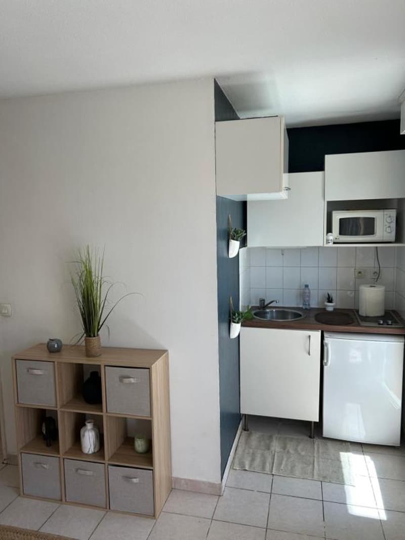 Studio meublé tout équipé avec grande terrasse (6)