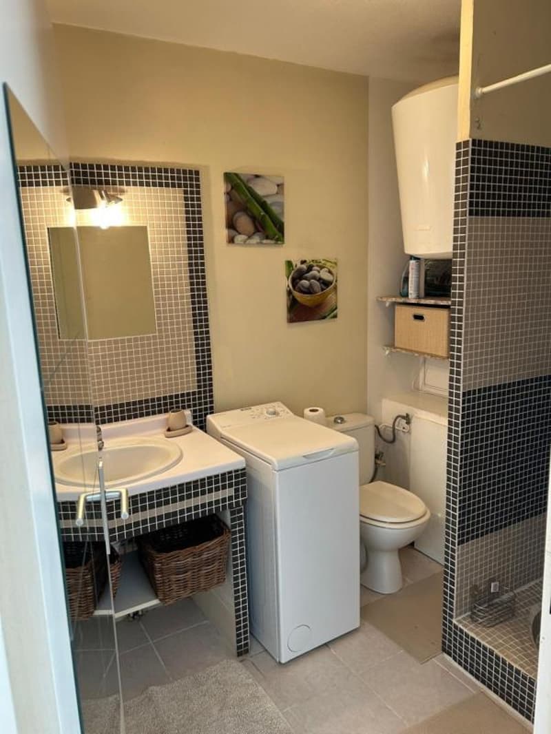 Studio meublé tout équipé avec grande terrasse (8)