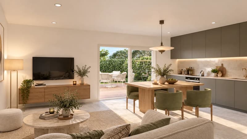 3,5 pièces - rez-de-jardin sur plan à Gingins - Minergie - Livraison 2028 (1)