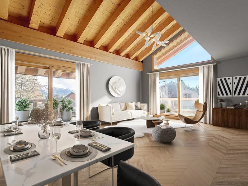 Somptueux duplex en plein coeur de Crans-Montana (2)