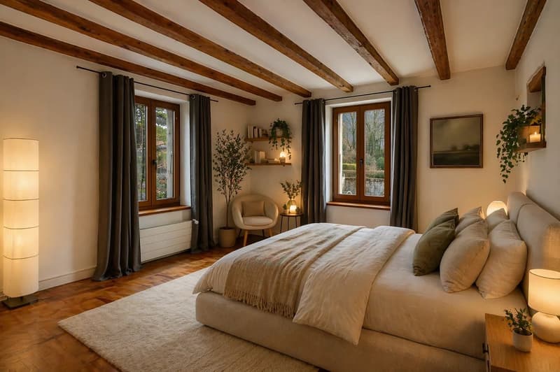 Chambre principale - meubles homestaging