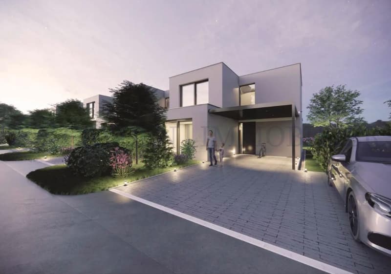 Villa A : Villa neuve contemporaine en pignon (5)