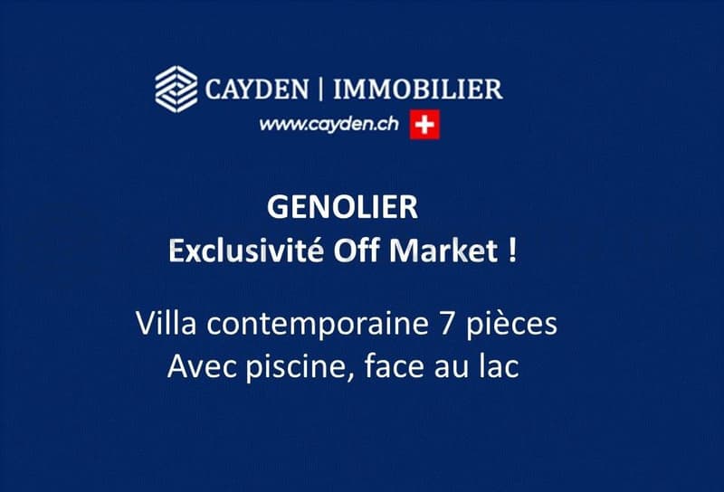EXCLUSIVITE OFF MARKET - Villa contemporaine, vue lac imprenable (1)
