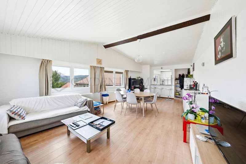 EN EXCLUSIVITE - Charmant attique avec vue lac et Mont-Blanc (4)