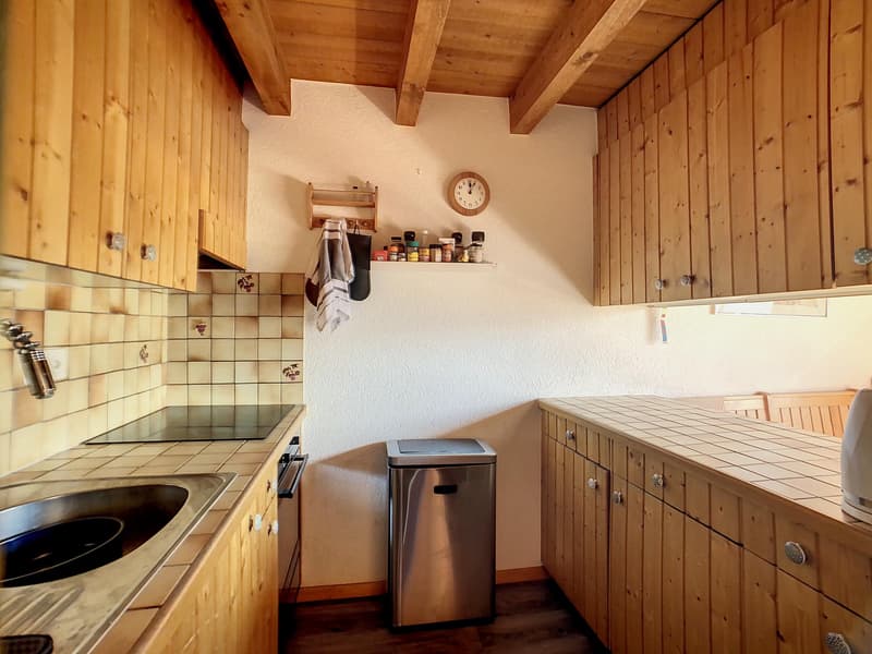Charmant appartement de 3 chambres situé sur les hauteurs de Verbier, avec une vue imprenable depuis le balcon. (4)