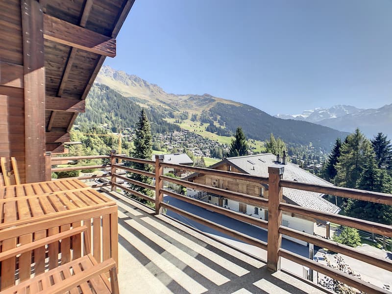 Charmant appartement de 3 chambres situé sur les hauteurs de Verbier, avec une vue imprenable depuis le balcon. (11)