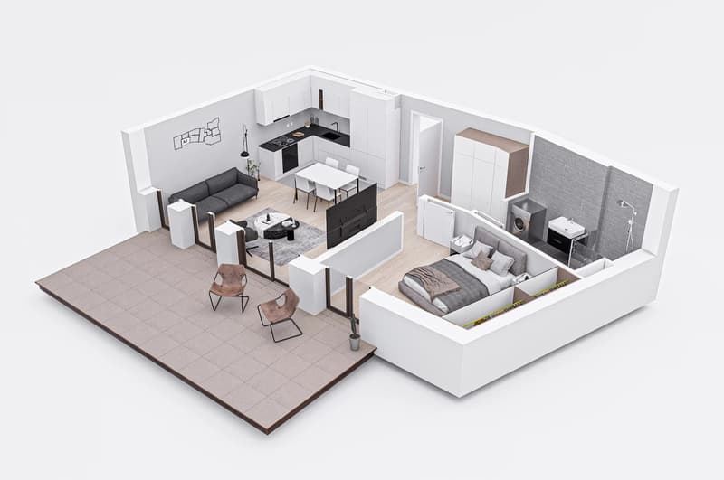 Appartement neuf avec vue rivière et forêt (7)