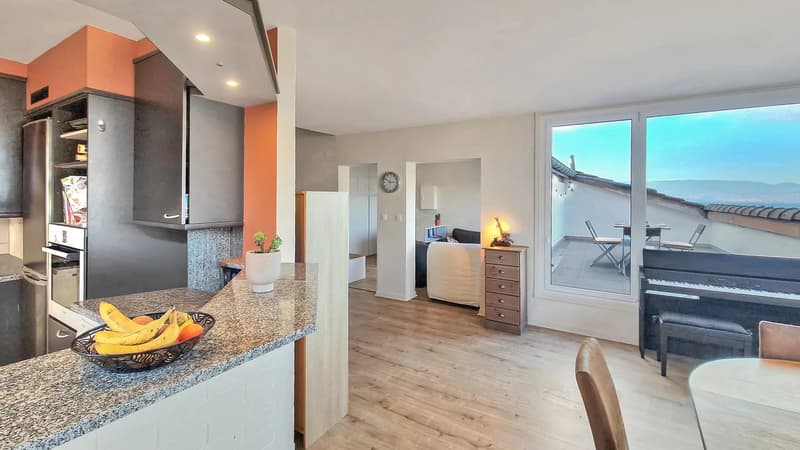 Attique avec vue lac et montagne | homegate.ch