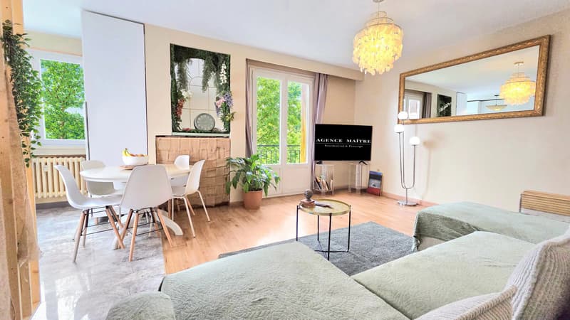 T4 traversant avec balcon, cave et stationnement à Romagny, Annemasse (8)