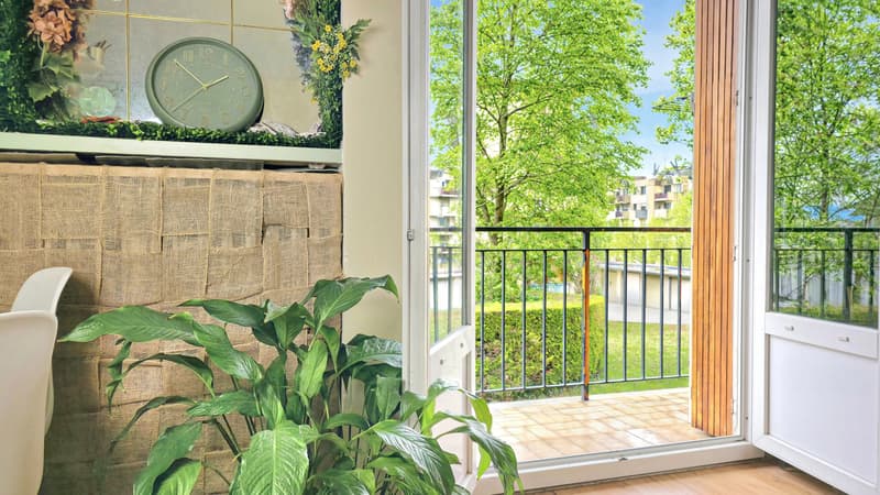 T4 traversant avec balcon, cave et stationnement à Romagny, Annemasse (6)