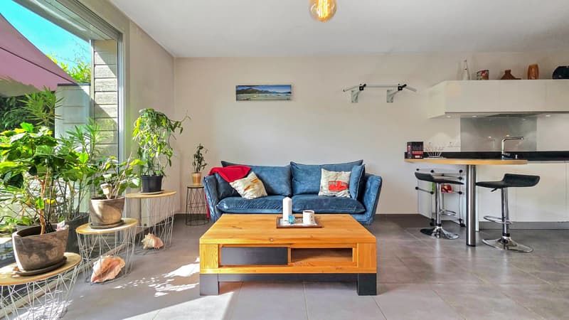 T2 à Metz-Tessy : un rez-de-jardin en excellent état (1)