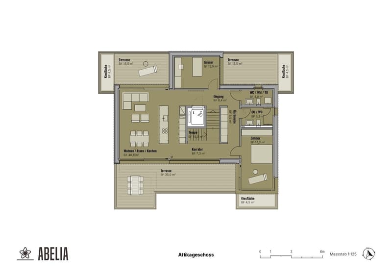 Wohnen mit Weitblick Moderne Attikawohnung an bester Lage in Oerlikon (5)