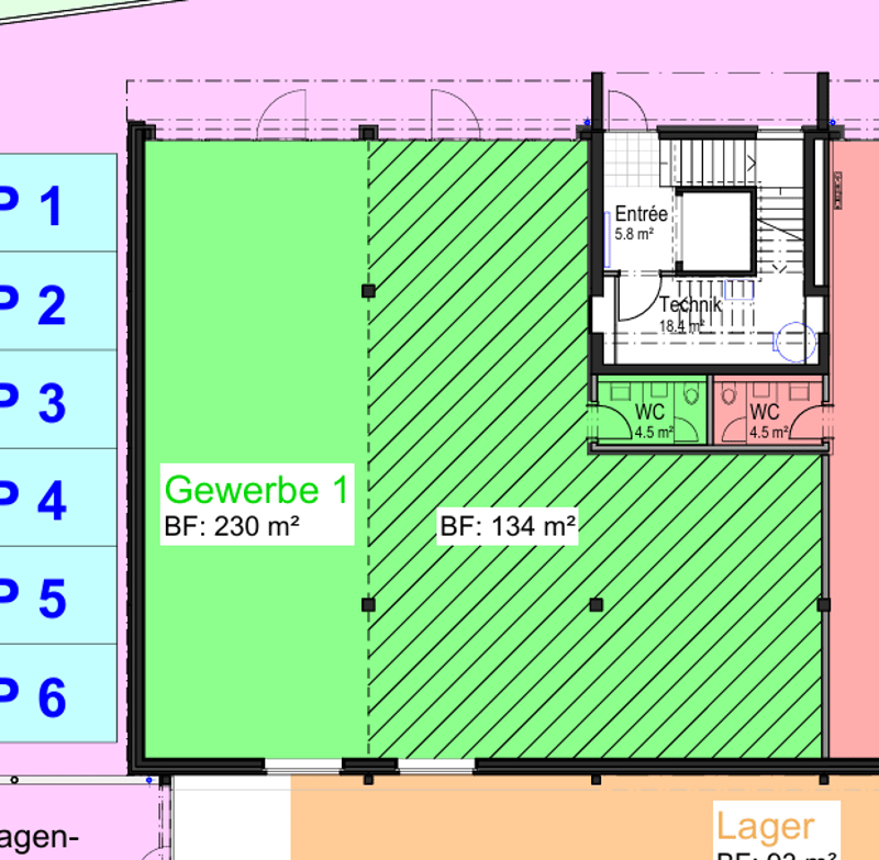 Gewerbe/Werkstatt mit 230 m2 in Volketswil zu vermieten (5)