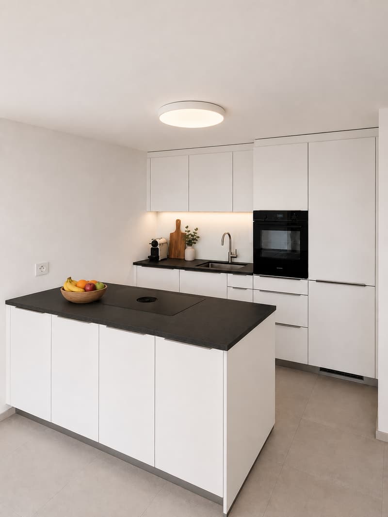 Moderne, geräumige Küche