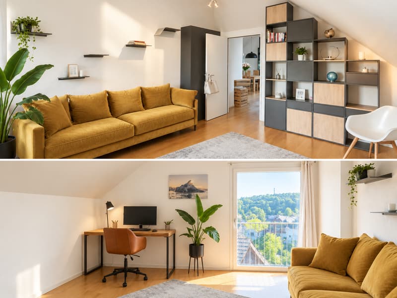 Charmante 3.5-Zimmer-Dachwohnung in Langnau am Albis (7)