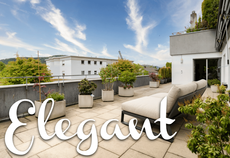 STILVOLLE 5.5 ZIMMER TERRASSENWOHNUNG MIT 67 M2 TERRASSE (1)