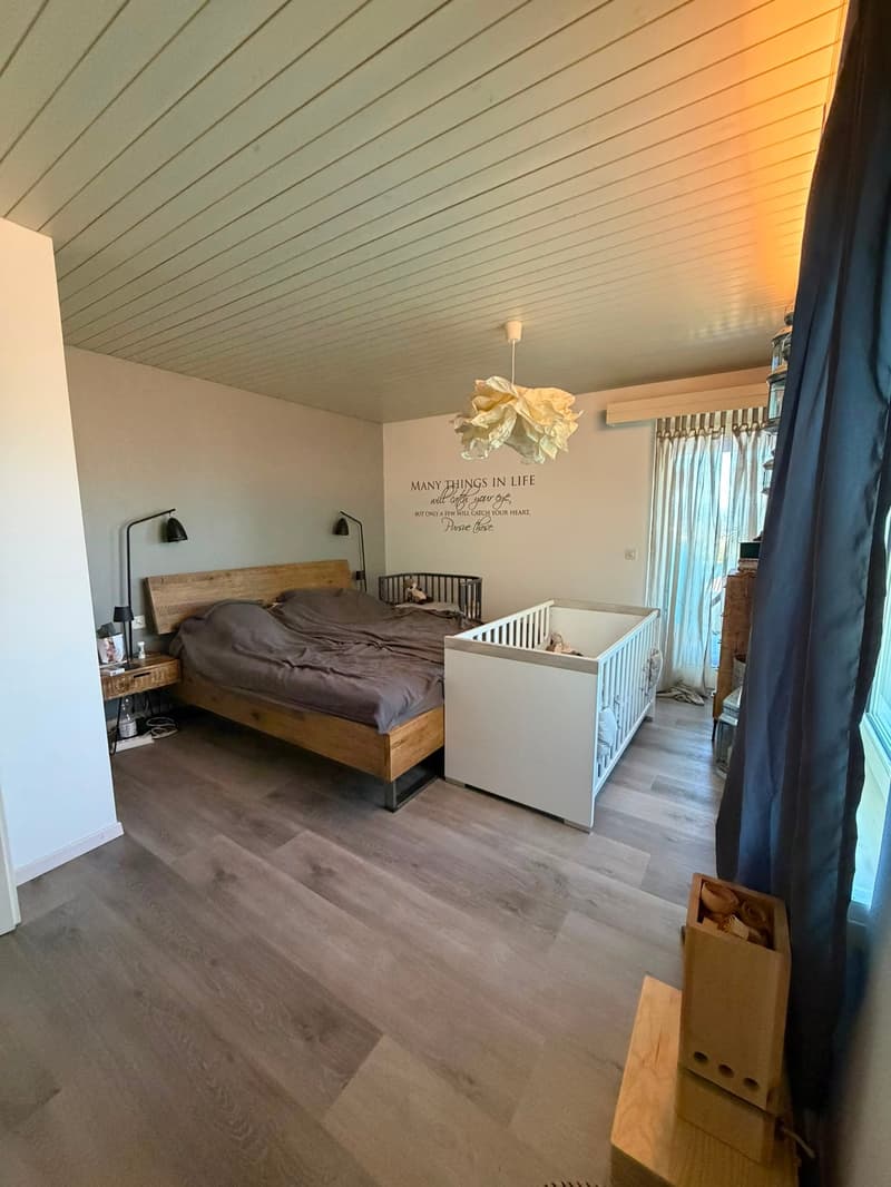 Charmante 4-Zimmer-Maisonette-Wohnung mit Garten und Aussicht in die Berge in Gossau ZH (14)