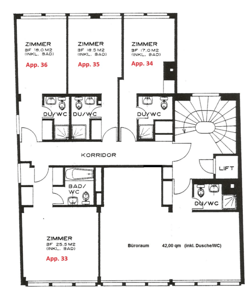 Möblierte Appartements am Limmatquai 70 - Wohnen im Herzen von Zürich (9)